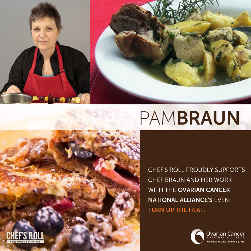 Chef / Author Pam Braun participated in the Ovarian Cancer National Alliance's Turn Up The Heat Gala, a celebration of women chefs in Washington, DC. Read more about her experience by clicking on this image.