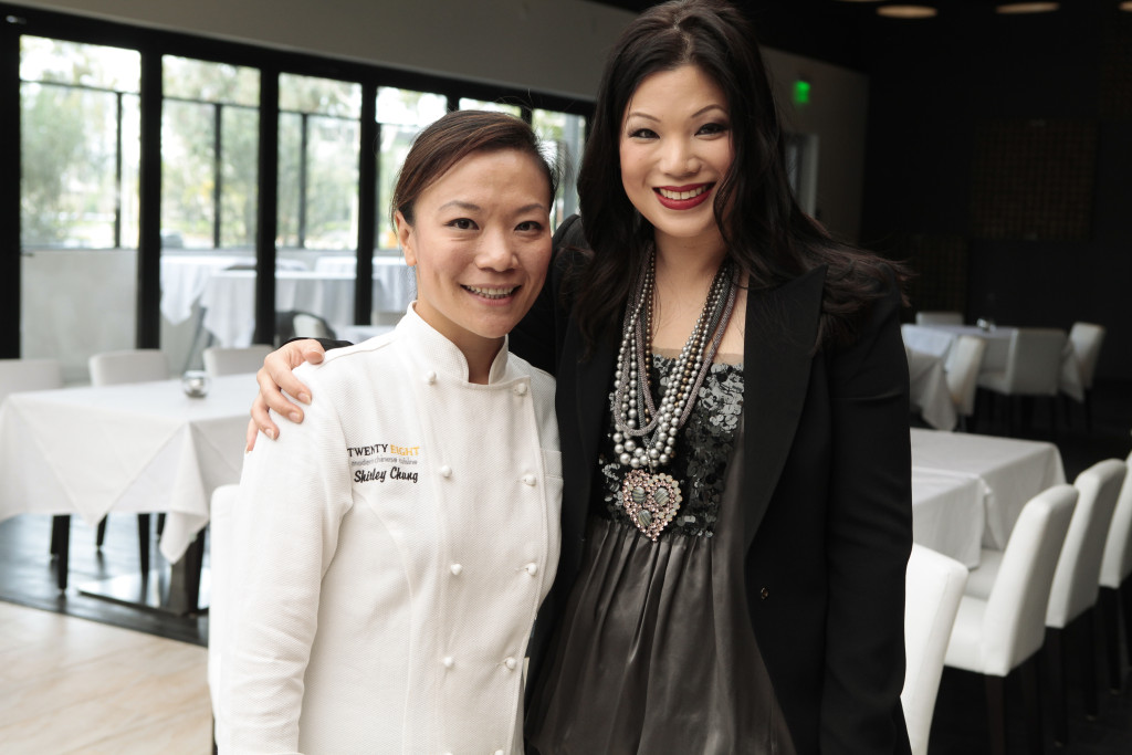 Winnie Sun with friend and Top Chef Shirley Chung of TwentyEight