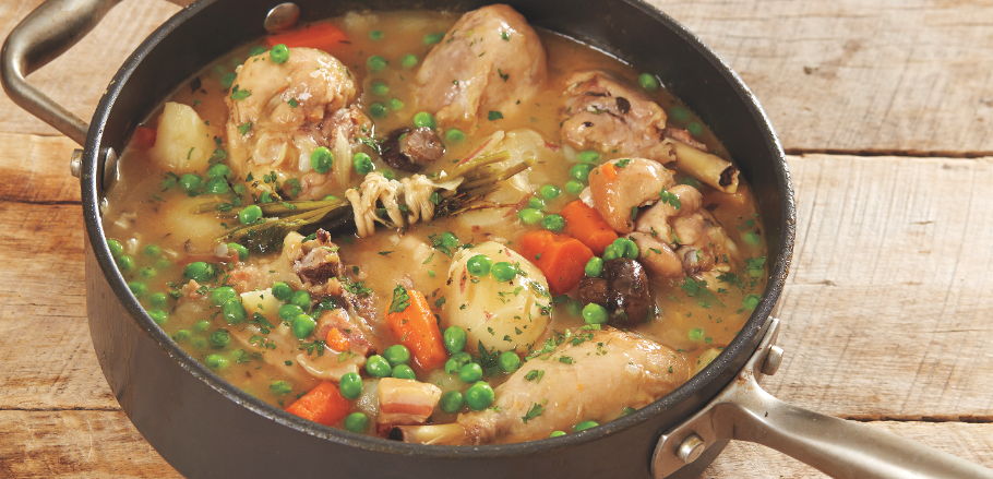 Chicken Jardinier by Jacques Pepin