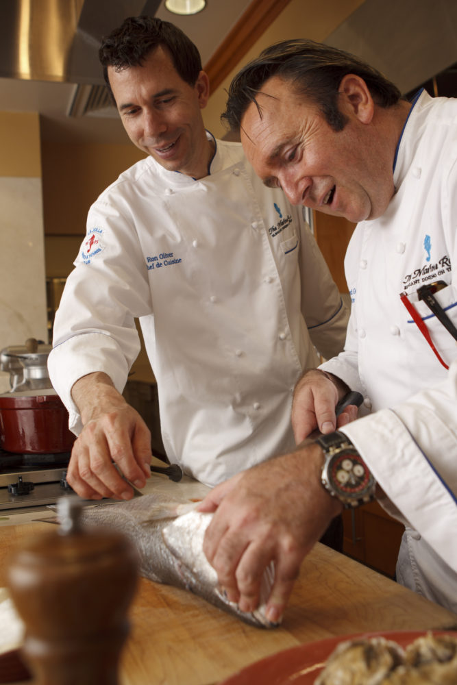 Authors/Chefs Bernard Guillas and Ron Oliver. Photography by Marshall Williams