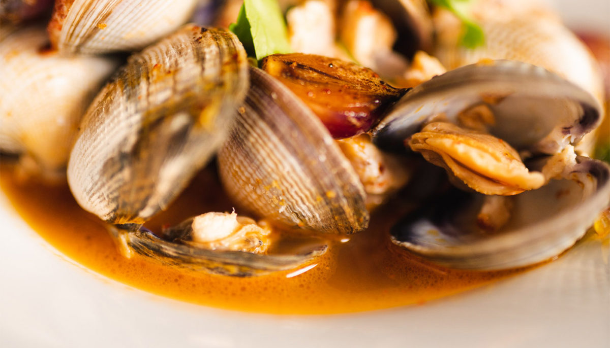 Smoked Shark and Beer Braised Clams CHEFS ROLL