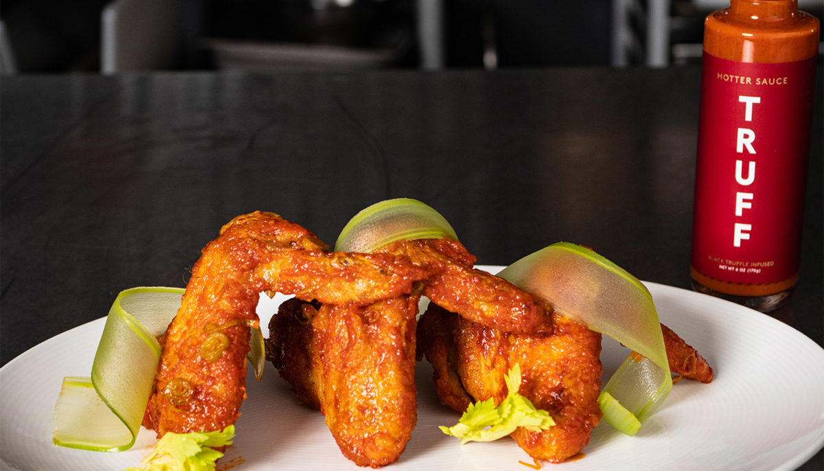 Truff Hotter Wings with Compressed Celery CHEFS ROLL