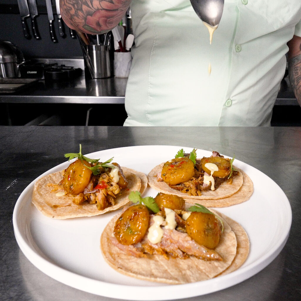 Roast Pernil & Plantain Tacos – CHEFS ROLL